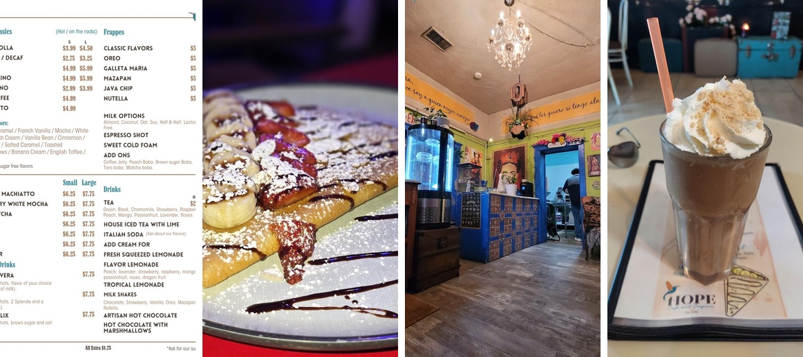 Hope Cafe and Creperie Menu
