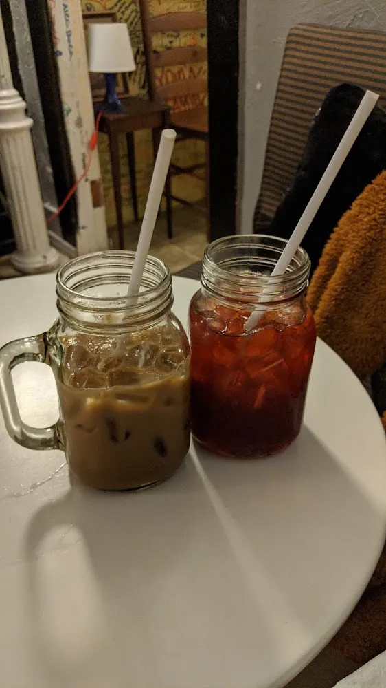 Café De Olla and Raspberry Iced Tea